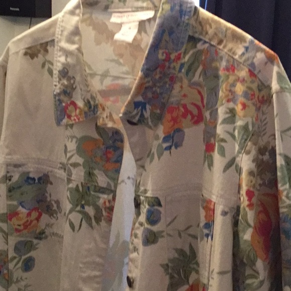 Pretty Summer Jean Jacket SIZE 1X  NEW - Picture 2 of 7